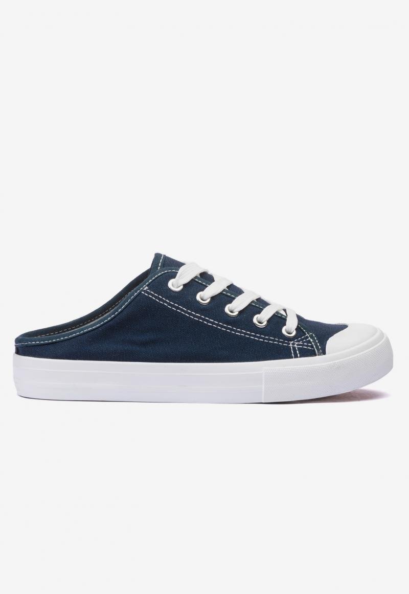 Zapatilla Mujer Azul Mule Chancleta Chancleta